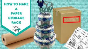 Baby shower $ and gift card box. How To Make Baby Shower Card Box Diaper Bag Style Youtube