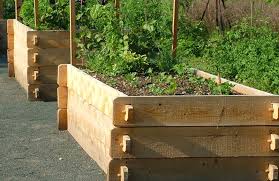Attach one of the 30″ 1×4 pieces to another 30″ 1×4 board with a generous amount of wood glue and 1 1/4″ brad nails along the long edge to create one of the raised garden bed legs. How To Build A Raised Garden Bed Best Kits And Diy Plans Eartheasy Guides Articles Eartheasy Guides Articles