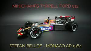 It was the only race of the 1984 championship that was run in wet weather. Review Minichamps 1 18 Tyrrell Ford 012 Stefan Bellof 1984 Monaco Gp Resin Modelcar Youtube