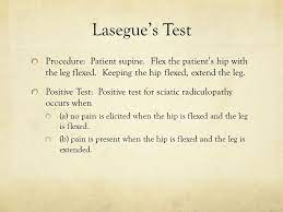 The bragard test is a procedure used to determine if the source of low back pain is nervous or muscular. Lumbar Spine Orthopedic Tests Ppt Video Online Download
