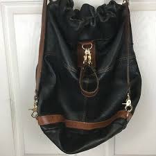 Check spelling or type a new query. Delane Canada Leather Brown Black Backpack Purse Knapsack Bucket Bag Large 49 99 Picclick