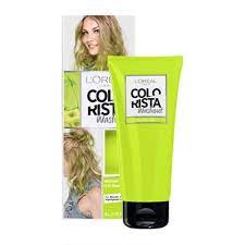 L Oreal Paris Colorista Washout Lime Green Neon Semi Permanent Hair Dye 80ml Colorista Washout Colorista Loreal