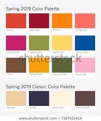 Pantone Spring Summer 2019 Color Palette Example Future Color Trend Forecast Saturated And Classic Neutral Color Color Palette Classic Color Palette Color