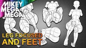 Draw anime character tutorial step by step lesson 10: Mapping Bent Legs Knees Feet Poses How To Draw Youtube