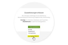 Rechnung erstellen moco.füchse, katzen und reiher, grün, 32.7. Zusatzleistungen Aus Angebot Ins Projekt Ubernehmen Moco