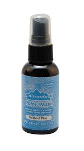 These earthy and bright spray dyes will colorize paper, fibers, fabric, wood, paper, clay, and other absorbent surfaces. Ranger Tim Holtz Adirondack Color Wash Sailboat Blue