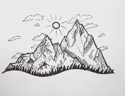 Easy Drawing Montains Christmas Drawing Drawing Ideas Christmas Mountains Drawing Mountain Drawing Art Hobbies Art Some fun facts before starting sketching! easy drawing montains christmas drawing