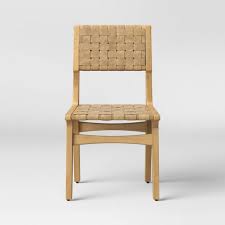 ceylon woven dining chair natural