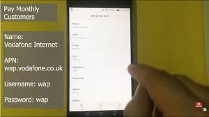How To Add Apn Settings On Vodafone Uk 4g Lte Internet Settings For Android Youtube
