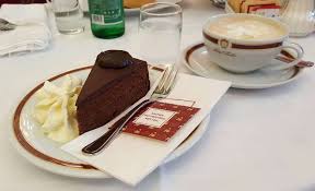 According to the sacher hotel website, the story of the legendary chocolate cake filled with apricot jam began in 1832 in vienna. Original Sacher Torte Eduard Sacher Torte Oder Doch Imperial Torte Mein Torten Test In Wien On My Journey