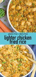 Lighter Chicken Fried Rice Recipe Healthy Rice Recipes Healthy Chicken Recipes Grilled Chicken Recipes