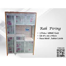 Bahkan dari sisi harga, bisa dikatakan bahwa model rak piring murah ini memiliki harga yang bisa dijangkau oleh semua orang sehingga tidak perlu takut dan khawatir harganya terlalu mahal. Rak Piring Murah Medan Lemari Sayur Aluminium 3pintu Kaca Corak Plat Emas Kaca 3jbmc Gold Shopee Indonesia
