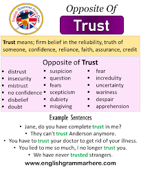 Opposite Of Trust Antonyms Of Trust Meaning And Example Sentences Antonym Opposite Words Contradict Each Other And Meet Opp Opposite Words Antonyms Sentences