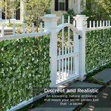 The artificial ivy hedge is perfect, giving me the privacy on the part of the fence that is overlooked by houses on the main road where i can not plant more. Pin On Fence