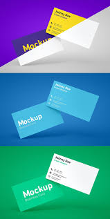Floating Business Card Mockup Business Card Mock Up Cards Scene Generator