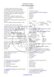 Interaktif Egitim Www Testimiz Com Duyu Organlarimiz 1