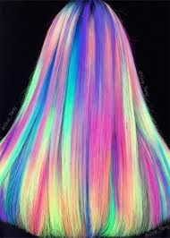 Glow In The Dark Hair Glowing Phoenix Neon Hair Neon Hair Color Neon Hair Hair Styles