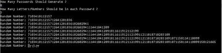 First, you select the number of letters you need, then you pick . Generate Random Password C Stack Overflow