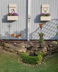 Shabby Chic Deko Fensterladen Kuh Mit Blumenkasten Allgaier Allerlei Blumenkasten Deko Gartendekoration
