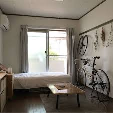 リビング roomclip5周年 一人暮らし ロードバイク 自転車のインテリア実例 2017 05 20 11 33 40 roomclip ルームクリップ インテリア 小さなアパートの寝室 インテリア 収納
