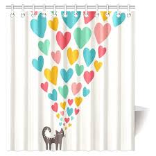 Curtain shower baby shower bidet shower bridal shower shower gel curtain wall. Pop Cat Lover Shower Curtain Cute Cat In Love With Colorful Different Sizes Of Hearts Happy Sweet Clipart Bathroom Shower Curtain 66x72 Inch Walmart Canada