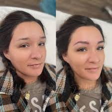 Microblading and shading with a full set of classic eyelash extensions for  this beauty!! Look at how Having more prominent eyebrows with a shape that  frames your face enhances your facial features.