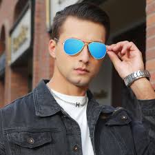 Buy Grey Jack Ice Blue Polarized Aviator Sunglasses For Men And Women