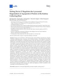 Participer a notre projet ici vous trouverez les partitions tab fingerstyle pour guitare. Pdf Sorting Nexin 27 Regulates The Lysosomal Degradation Of Aquaporin 2 Protein In The Kidney Collecting Duct