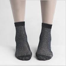 Women Harajuku Glitter Soft Silk Short Shiny Transparent Elastic Hosiery Socks Ebay Women Socks Fashion Fashion Socks Silk Shorts