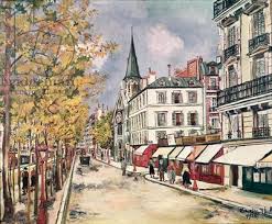 Utrillo Paris Street Scene 1924 Peintre Peintre Francais Maurice Utrillo