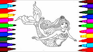 Disney princess ariel coloring page to color, print and download for free along with bunch of favorite ariel coloring page for kids. Barbie Dreamtopia Coloring Pages L Barbie Mermaid Drawing Pages To Color For Kids L Coloring Pages Youtube