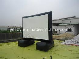 Picture taken from upper deck with upper deck lighting off. China Backyard Theater Inflatable Movie Screen For Billboard Projection China Inflatable Movie Screen Inflatable