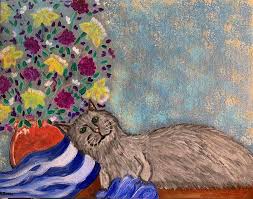 Valentine Gnome Acrylic Painting