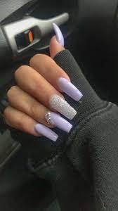 Below we have long coffin nails where two nails are lavender, one nail is shimmery purple and the rest are pink. Lavender Acrylic Nails Mauve Nails Lavender Nails Purple Acrylic Nails