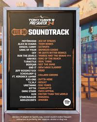 The Official THPS 3+4 Soundtrack Released Today Available now to listen
