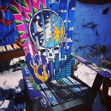 Roll Away The Dew Spring Is Almost Here Snow Is Melting More Rock N Roll Chairs Rolling Out Come By And See Us Repurposed Art Art Chair Hippie Party