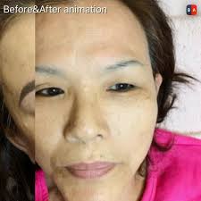 舊式的眉毛藍藍的真的很不討喜, 換上新式霧眉讓整個人變得神采飛揚！, &&挑戰性高的手法&&, 既要改掉原有的藍色眉毛在換上新的眉型➕顏色