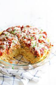Spaghetti Pie Recipe Baked Pasta Recipes Spaghetti Pie Spaghetti Pie Recipes