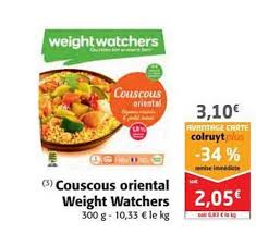 Maybe you would like to learn more about one of these? Offre Couscous Oriental Weight Watchers 34 Remise Immediate Chez Colruyt