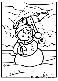 Amongst numerous benefits, it will teach your little munchkin to focus, to develop motor skills, and to help recognize colors. Snowman Coloring Pages Updated 2021