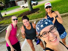 running in venice with friends