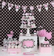 Baby Shower Decor Pink Baby Shower Party Baby Shower Party Kit Pink Baby Shower