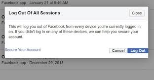 Wait a minute , restart device, sign back into this account. How To Log All Devices Out Of Your Facebook Account Laptop Mag