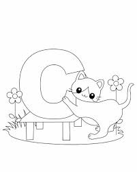Letter C Coloring Page Abc Coloring Pages Cat Coloring Page Abc Coloring