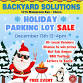 Backyard Solutions Holiday Parking Lot Sale event image