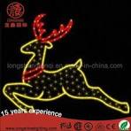 Outdoor LED 2D Reindeer Motif String Light Christmas ...