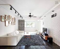 Pin By Wenn On Hdb Awesome White Brick Wall Living Room Brick Wall Living Room White Brick Walls