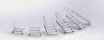 Aluminum dock stairs with railing. Aluminum Dock Stairs Great Northern Docks