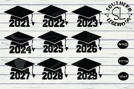 Download 2021 2029 Graduation Cap 9 Designs Png Svg Dxf 852331 Cut Files Design Bundles