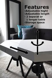 Sayre furniture blair lift top coffee table, pop up adjustable height coffee table with hidden compartment and storage shelf, white marble lift up coffee table. The Kvissle Adjustable Coffee Table Don T You Wish Ikea Really Made This Ikea Hackers